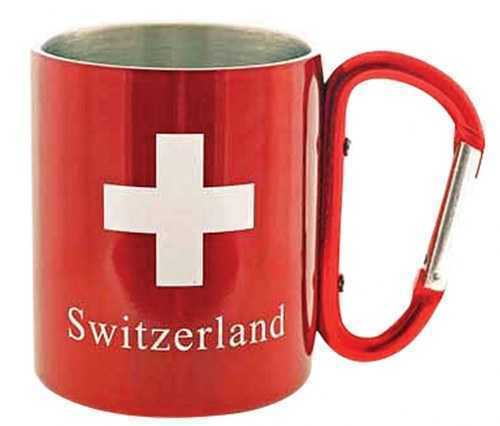 Alu Cup - Red w/Swis Cross and Carabiner Handle