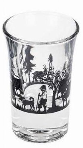 Swiss Alpine Scene Shot Glass