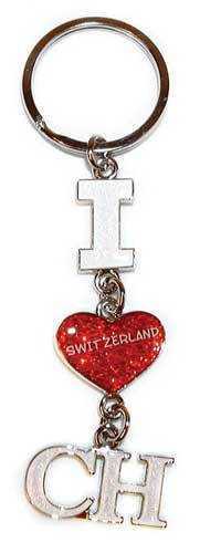 I Heart CH Key Ring