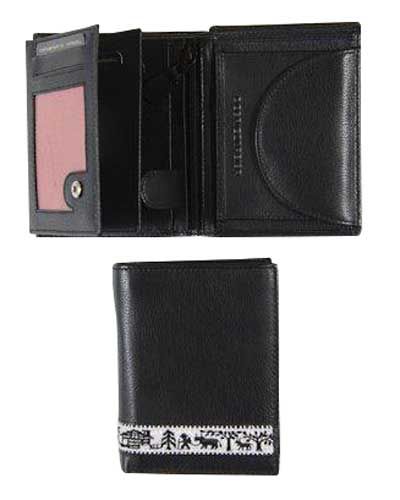 Mens Black Nappa Leather Wallet