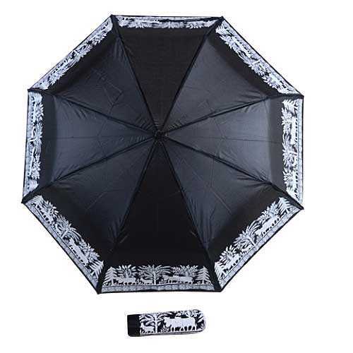 Black nylon umbrella