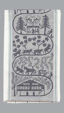 Appenzell Farm Kitchen Towel  - Black Accent