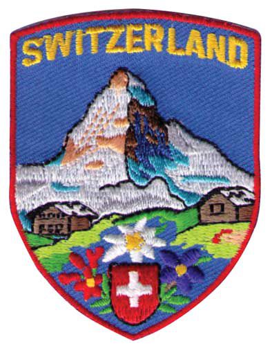 Embroidered Patch - Matterhorn and Swiss Shield Patch