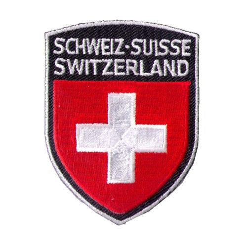 Embroidered Patch - Switzerland w/Cross