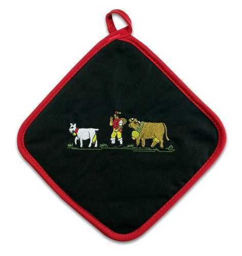 Embroidered Appenzell Motif Pot Holder