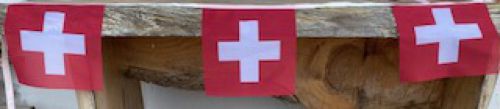 Swiss National Flag Banner - Polyester Fabric