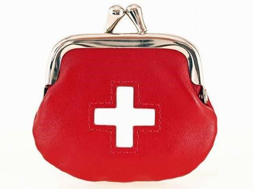 Small Coin Purse with Swiss Cross