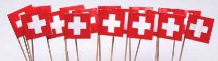 Toothpicks - Swiss Flags