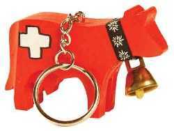 Red Cow Key Ring