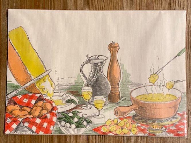 Paper Placemats -  Fondue-Raclette Party